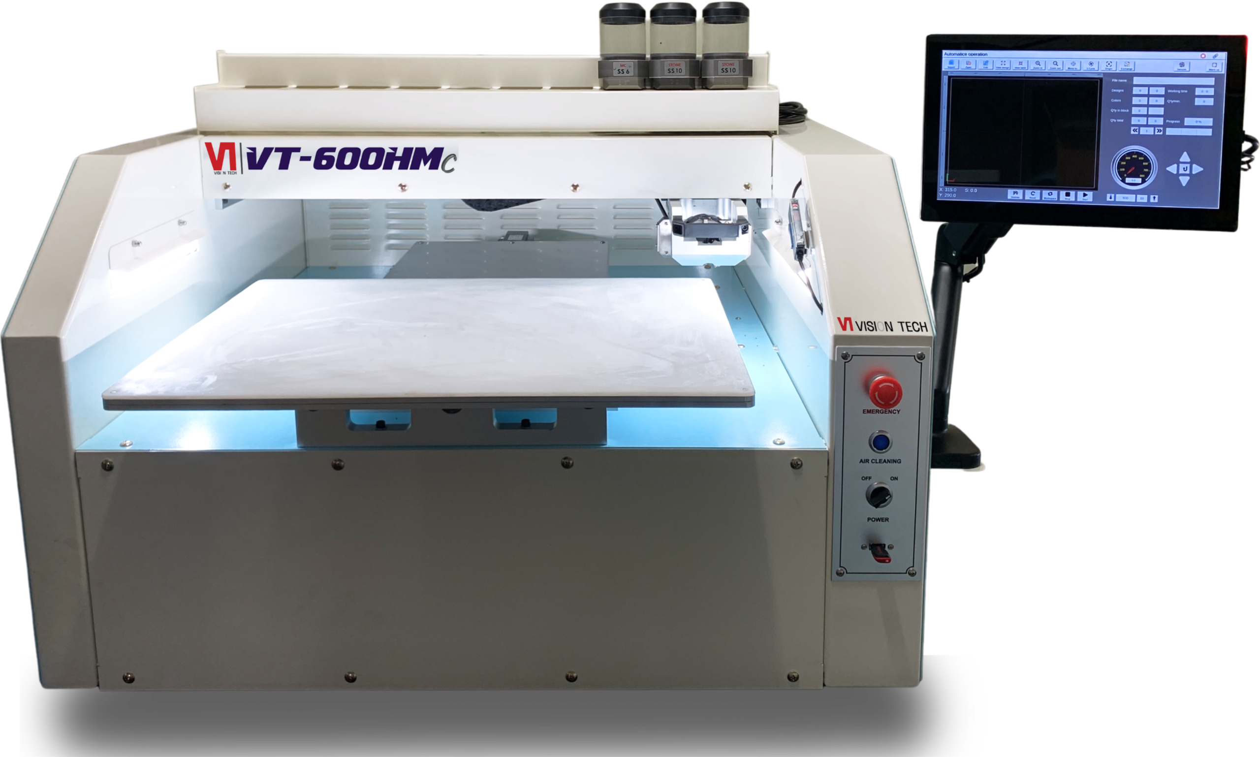 VT-600HMc automatic rhinestone motif setting machine